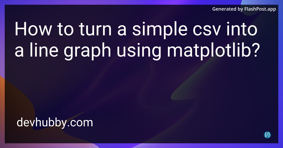 devhubbycom's tweet image. Is matplotlib the fairy godparent for my CSV's Cinderella story into a line graph? 🧚♂️
Source: devhubby.com/thread/how-to-…
#LearnPython #DataTools #PythonDev #DevCommunity