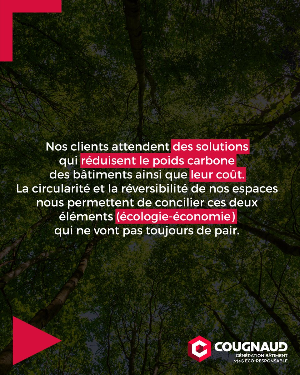 Chez Cougnaud, innover, c’est repenser la construction de façon plus durable et performante. 🌍

Antoine Loiseau, partage cette approche qui anticipe l’avenir, allie écologie et économie, et répond ainsi aux besoins de nos clients.

🧐Nos engagements RSE : ow.ly/3X6F50TNzyF
