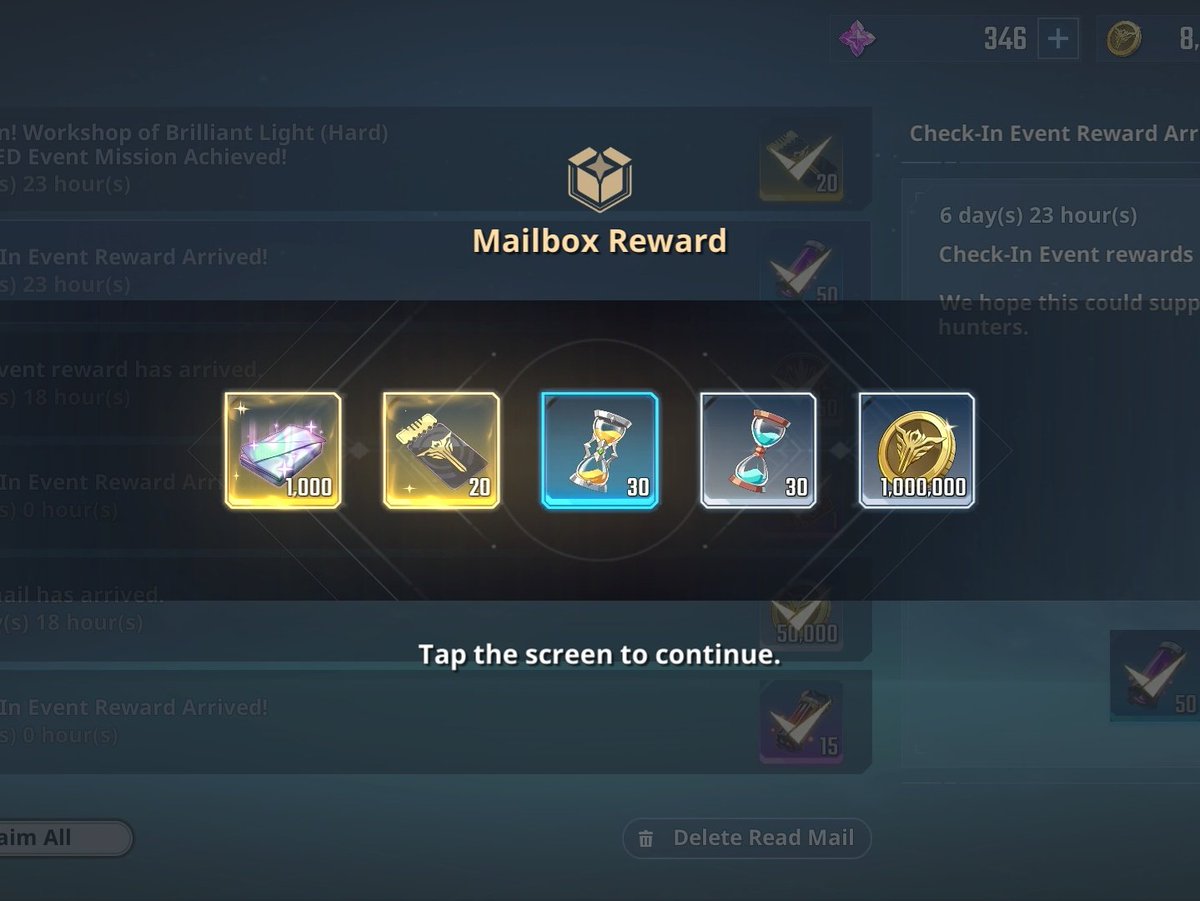 xcelblazeYT's tweet photo. 🟥 3000 CLEAR REWARDS 🟥

The following rewards have been sent to all the hunters for 3000 Clear Achievement 

- REWARDS :
Marks of Time I x30
Custom Draw Ticket x20
Gold x1,000,000
Mana-imbued Fabric x1,000

Please Like,Retweet &amp; Follow for more 😄  

#sololevelingarise #俺アラ https://t.co/f0mR07am7g