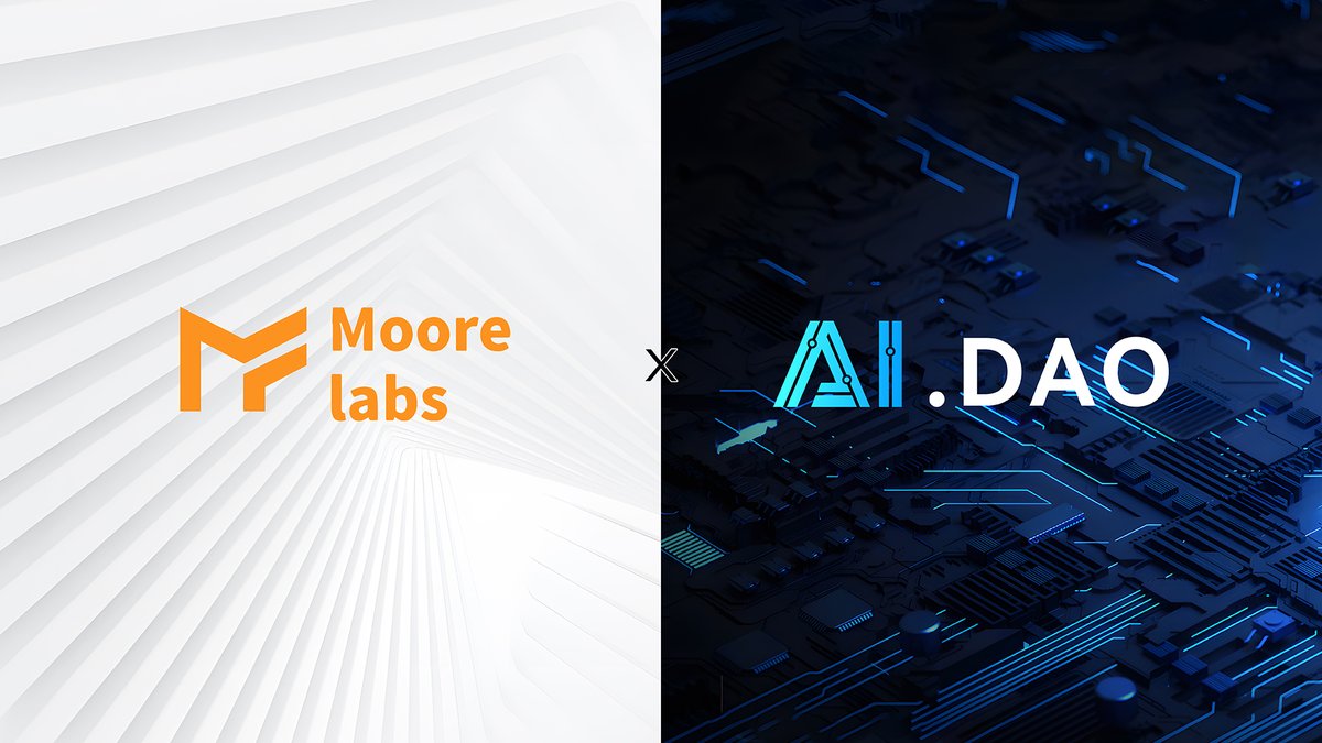 Moore Labs (@labs_moore) on Twitter photo โค๏ธโ๐ฅWe are thrilled to announce that the Singapore-based foundation Moore Labs has reached a global strategic partnership with AI DAO! Together, we will expand our presence in the AI sector and empower our partners to become industry leaders.โค๏ธโ๐ฅโค๏ธโ๐ฅโค๏ธโ๐ฅโค๏ธโ๐ฅโค๏ธโ๐ฅ
๐ฏAI DAO is committed to โค๏ธโ๐ฅWe are thrilled to announce that the Singapore-based foundation Moore Labs has reached a global strategic partnership with AI DAO! Together, we will expand our presence in the AI sector and empower our partners to become industry leaders.โค๏ธโ๐ฅโค๏ธโ๐ฅโค๏ธโ๐ฅโค๏ธโ๐ฅโค๏ธโ๐ฅ
๐ฏAI DAO is committed to