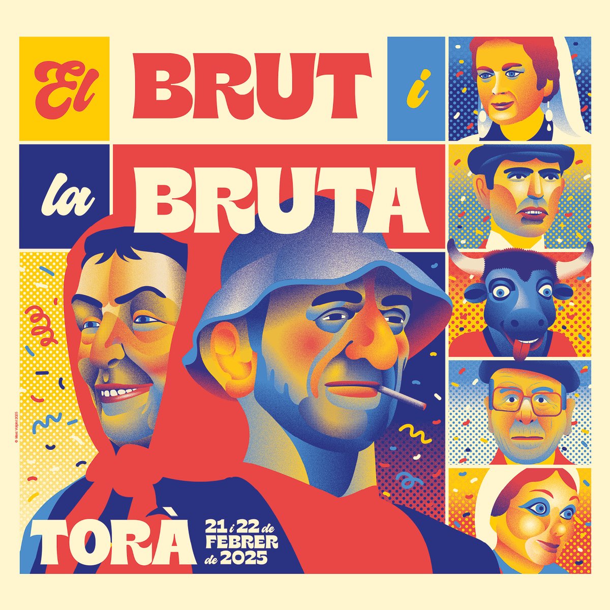 Torà dona el tret de sortida aquest cap de setmana al seu Carnaval amb una edició renovada de la Festa del Brut i la Bruta. En aquesta 36a edició la geganta Bruta compleix 30 anys. Entre les novetats, la Nit del Constantí, amb concert de La Fúmiga, i la Llordereta #Solsonès