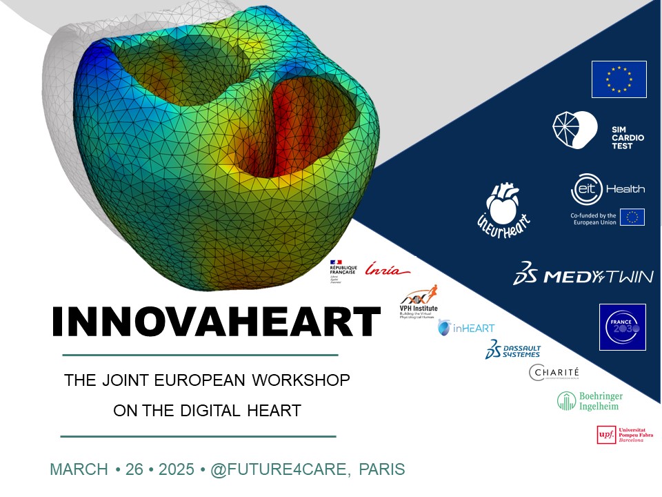 inHEART (@inheartmedical) on Twitter photo Mark your calendars for InnovaHeart 2025! The unmissable workshop dedicated to the digital twin of the heart will be back next month, and we are happy to announce that inHEART is going to co-lead this 2025 edition alongside <a href="/Inria/">Inria</a>, Meditwin, <a href="/Dassault3DS/">Dassault Systèmes</a>, <a href="/VPH_Institute/">VPH Institute</a>, Mark your calendars for InnovaHeart 2025! The unmissable workshop dedicated to the digital twin of the heart will be back next month, and we are happy to announce that inHEART is going to co-lead this 2025 edition alongside <a href="/Inria/">Inria</a>, Meditwin, <a href="/Dassault3DS/">Dassault Systèmes</a>, <a href="/VPH_Institute/">VPH Institute</a>,