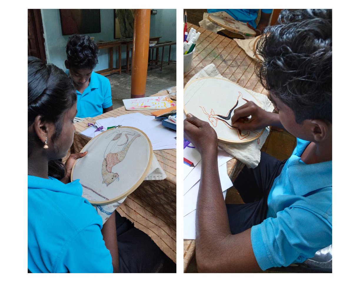 பள்ளி படிப்பில் இடை நின்ற மாணவர்கள் கற்றலை விடாமல் இருக்க மாற்று வழியாக தொடங்கப்பட்டது வானவில் கலை மற்றும் தொழில்நுட்ப பள்ளி
இங்கு சிற்பம், டெக்ஸ்டைல் மற்றும் கம்ப்யூட்டர் துறைகளில் இம்மாணவர்கள் பயிற்சி பெறுகின்றனர். மீண்டும் கல்விப் பயணத்தை தொடர இவர்களுக்கு ஊக்கமளிக்க படுகிறது