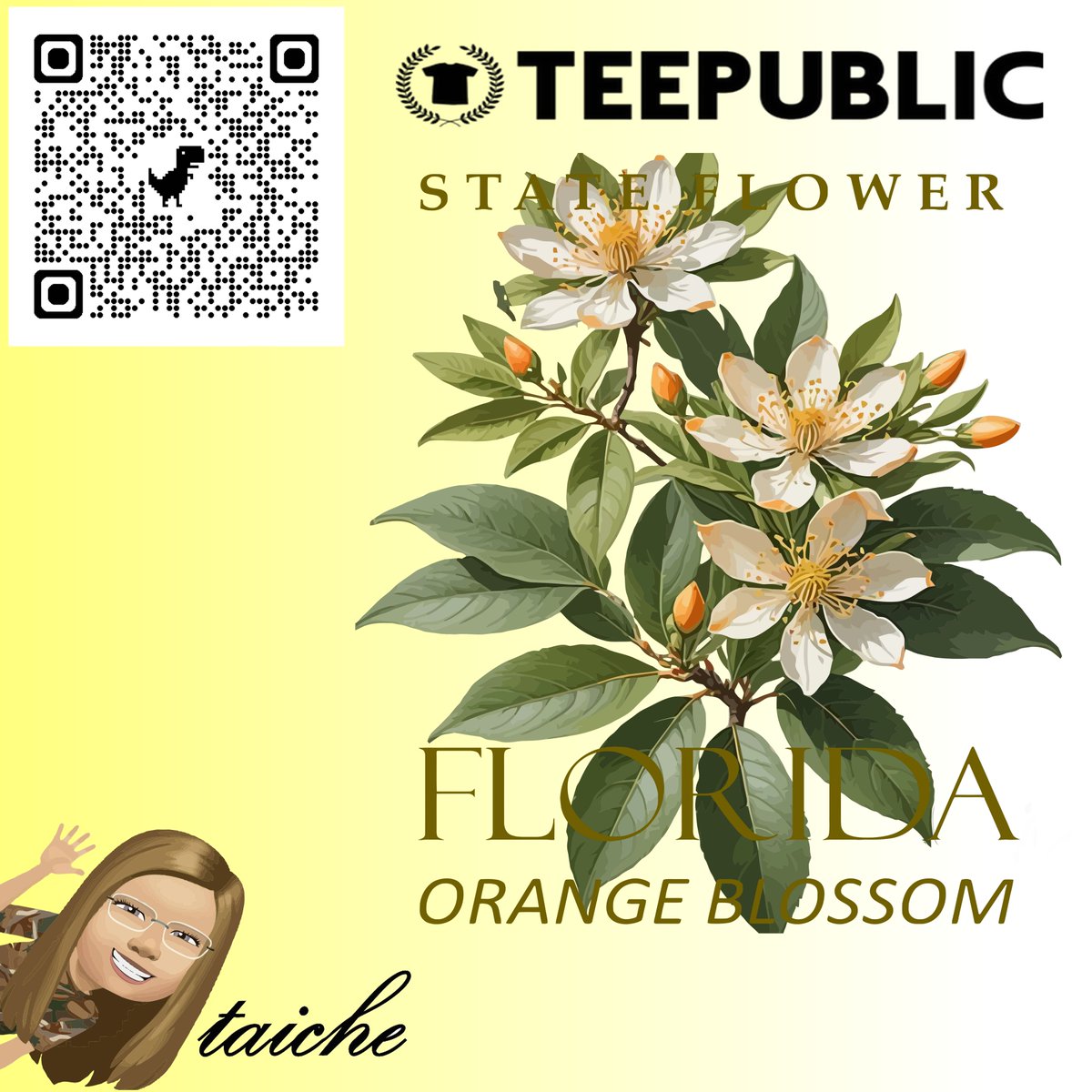 TaicheTees's tweet photo. Florida Territory Flower Orange Blossom Design - Orange Blossom - #TShirt #TeePublic #taiche #florida #orangeblossom #orange #blossom #floral #botanical #fruit #vectorart #nationalfloridaday #january25th #orangetree #27thstate #nativespecies #giftideas https://t.co/J7dvFmcwkz https://t.co/GNkVENW3pk