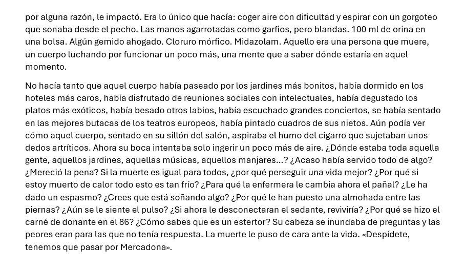 Ayer me despedí de mi abuela y de madrugada escribí unas líneas sobre lo importante que es ver la muerte de cerca