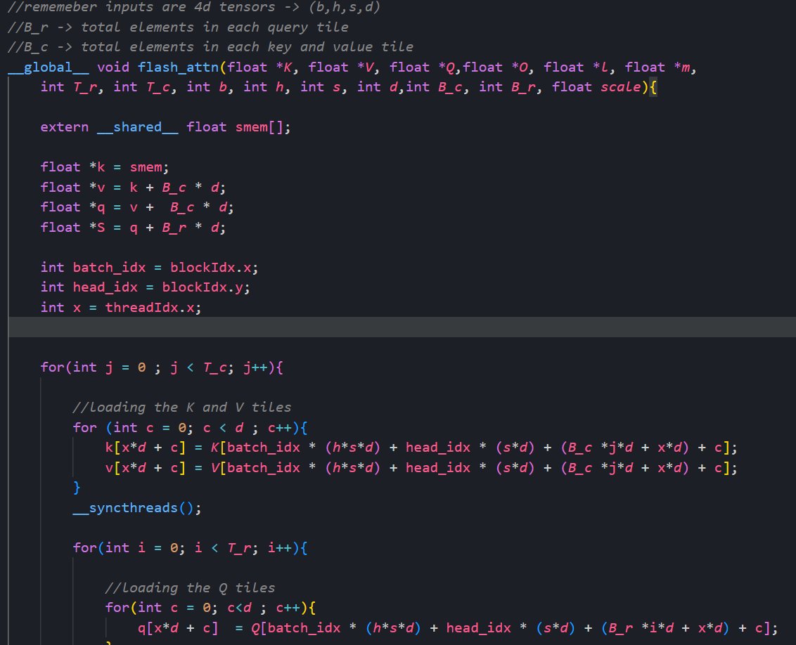 KMohan2006's tweet image. Flash Attention 1 forward pass Cuda kernel