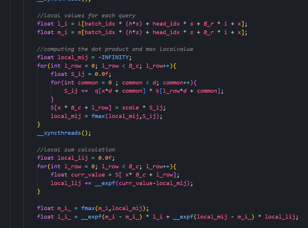 KMohan2006's tweet image. Flash Attention 1 forward pass Cuda kernel