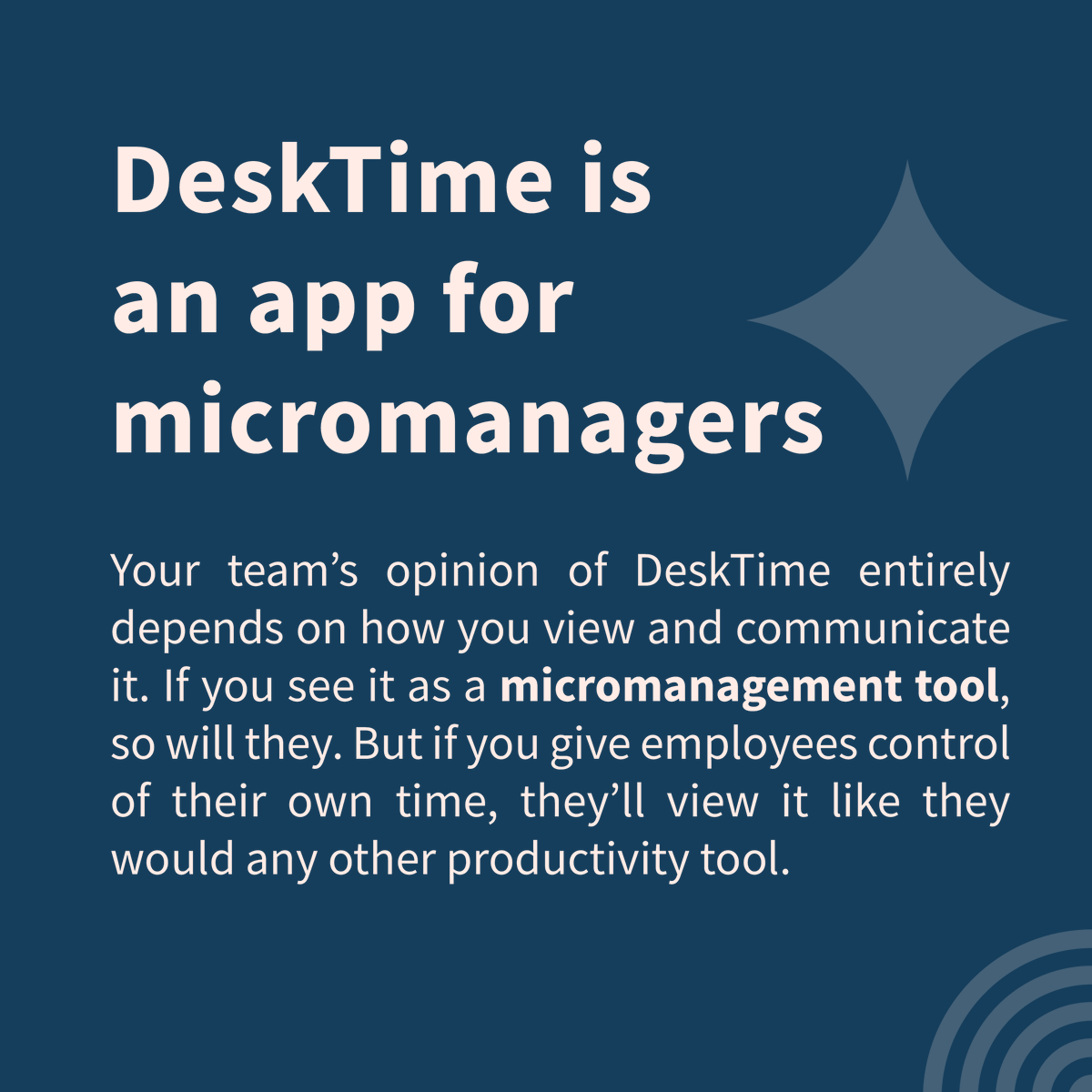 desktime's tweet photo. ❗️ DESKTIME RUINS TEAMS. 
Yeah, we're sure you’ve heard that one before. But is it actually true? Let’s talk about some of the most pervasive myths about time tracking tools. https://t.co/pVXhS1ANlK