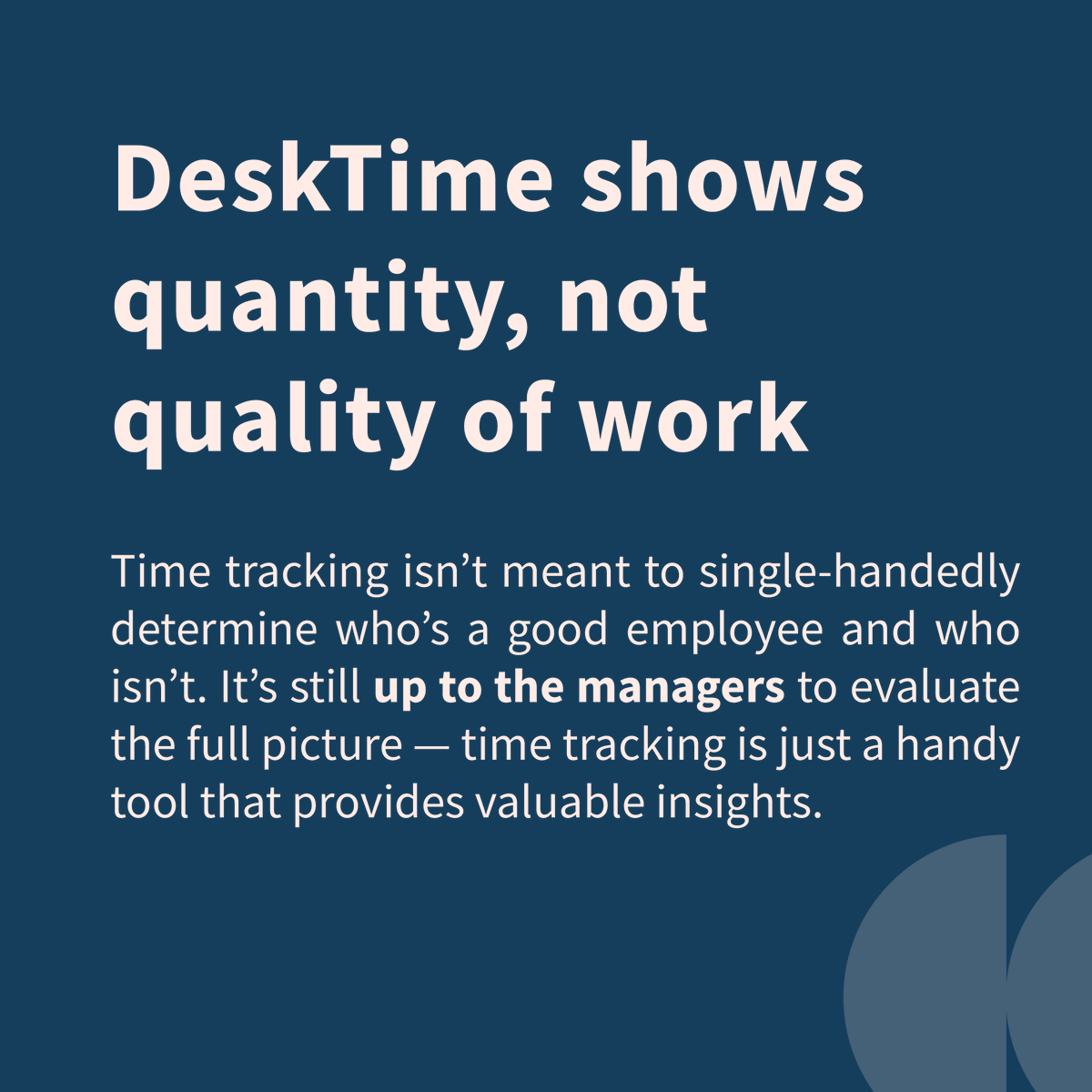 desktime's tweet photo. ❗️ DESKTIME RUINS TEAMS. 
Yeah, we're sure you’ve heard that one before. But is it actually true? Let’s talk about some of the most pervasive myths about time tracking tools. https://t.co/pVXhS1ANlK