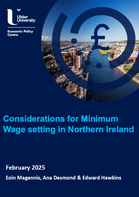 UUEPC has released new research on the considerations for Minimum Wage setting in NI. The report, commissioned by DfE, assesses the economic need to devolve MW setting powers &amp; considers areas such as: economic effects, profile of MW earners, sectoral &amp; sub-minima rates.