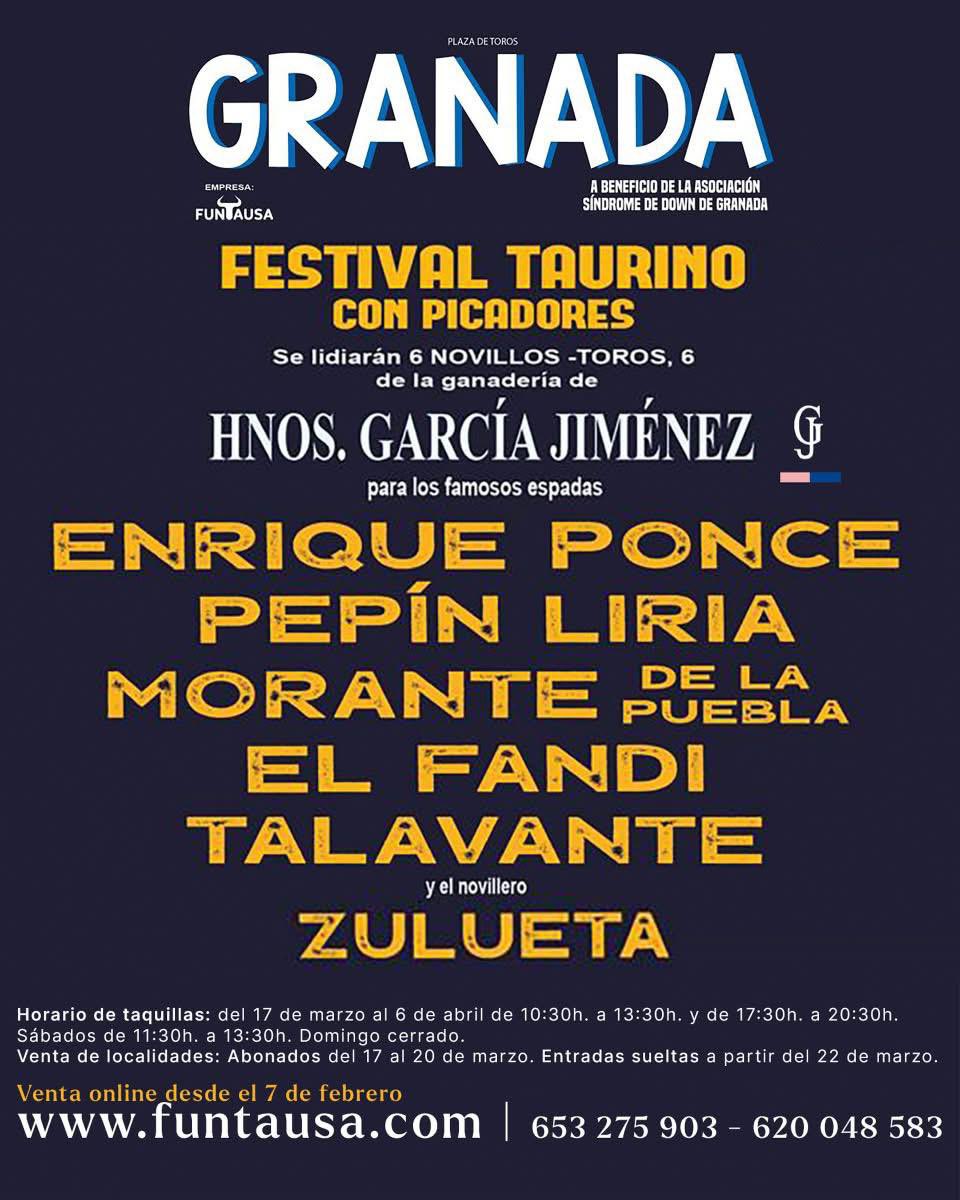 bandaelcarmen's tweet photo. 🎼SÉPTIMA TEMPORADA EN LA PLAZA DE TOROS DE GRANADA: Volvemos a la Monumental de Frascuelo en la que estaremos la próxima Feria del Corpus 2025, empezamos el 6 de Abril con el festival a beneficio de 🔵GRANADOWN 🟡 #BandaElCarmen #Durcal #PlazadeTorosdeGranada https://t.co/rf46vPLSgr