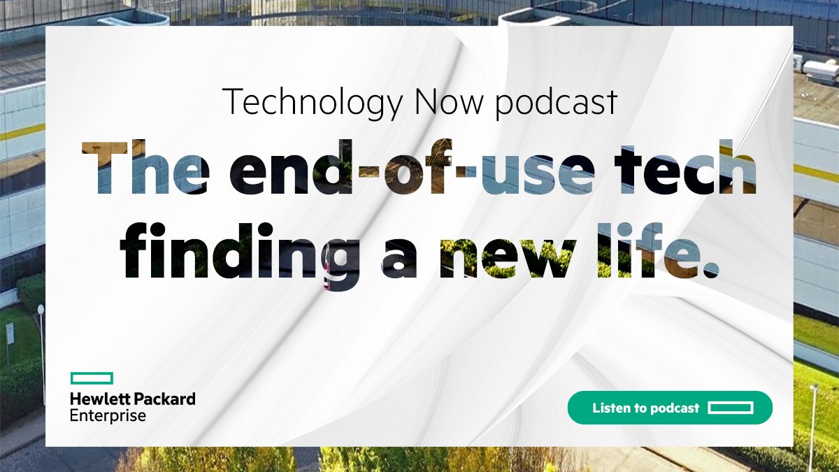 Do you like podcasts? Listen and find out how IT is getting second life in one of our Technology Renewal Centers.
➡️ hpe.to/6017IxA0J

#HPEFS #CircularEconomy #Sustainability #TRC #HPETechnologyRenewalCenter