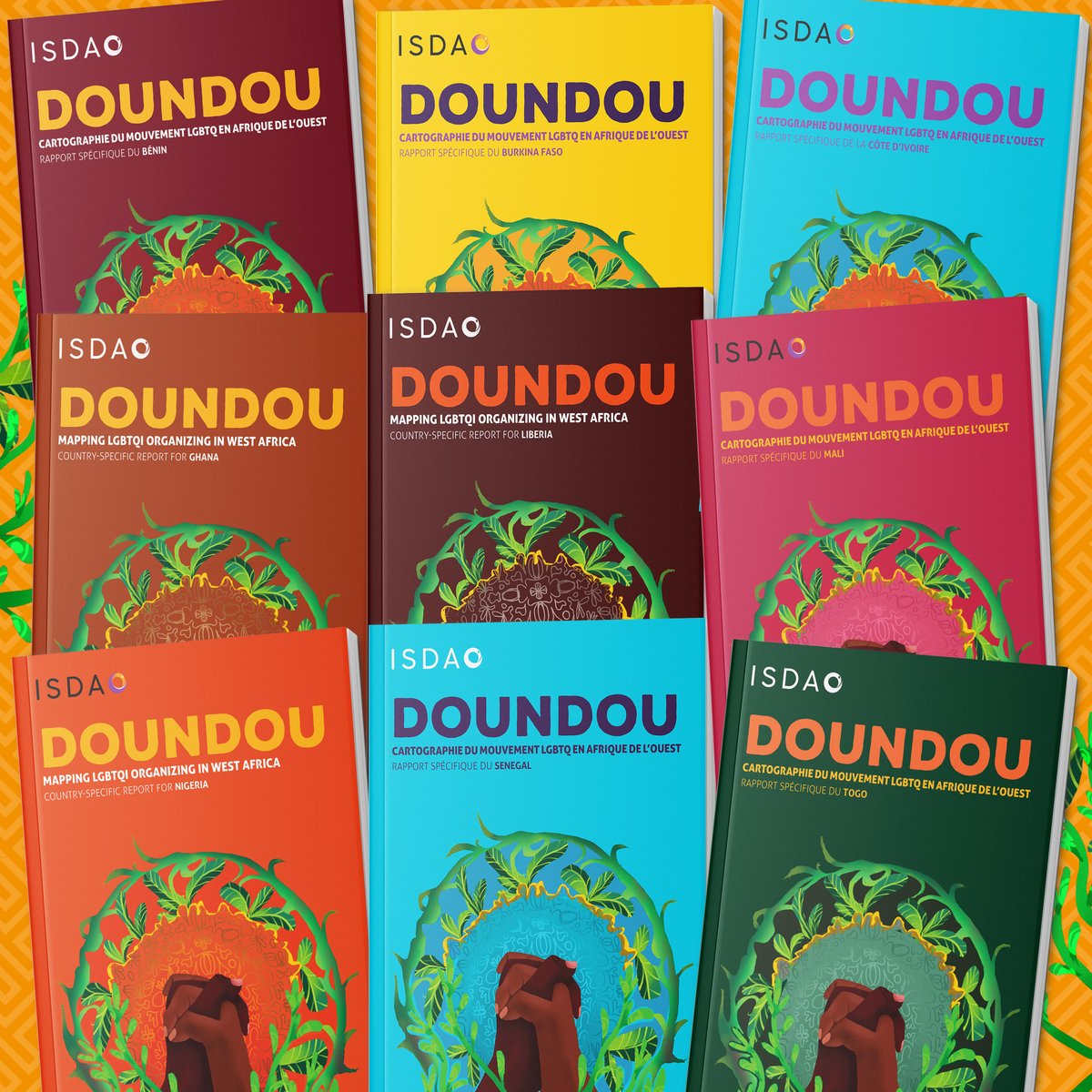 ISDAOSankofa's tweet photo. ⚡️We are pleased to announce our latest publications: Nine #Doundou country-specific reports, mapping LGBTQI organizing in our focal countries in West Africa: Benin, Burkina Faso, Côte d'Ivoire, Ghana, Liberia, Mali, Nigeria, Senegal, and Togo.
👉🏾 https://t.co/FE88D6P2na https://t.co/iYLgWvykMN