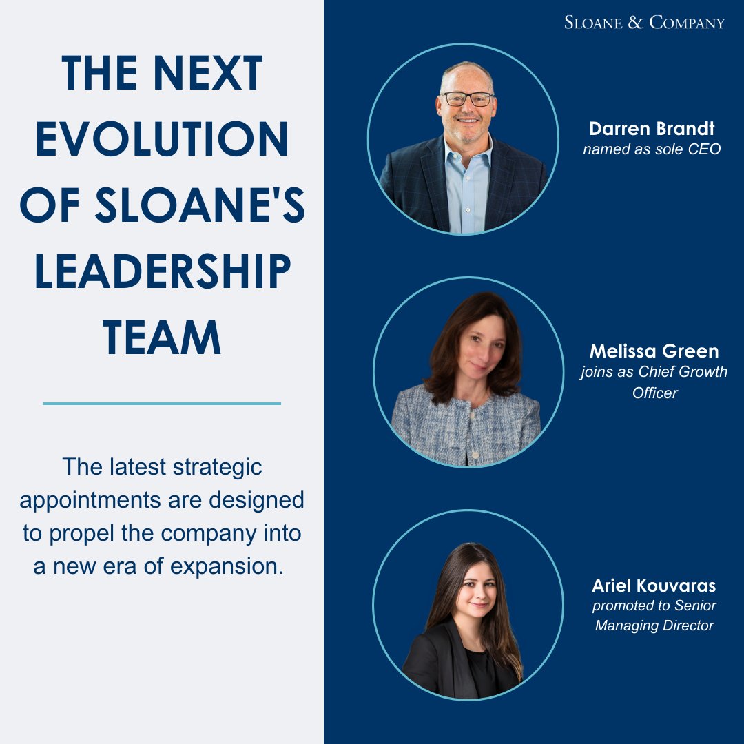 📢Today, we're proud to announce the next evolution of our leadership team. These appointments will bring about a new era at Sloane, and we couldn't be more excited for what's to come. This is the next chapter in our journey. Let's do this. 💪

Read more: sloanepr.com/announcement/s…