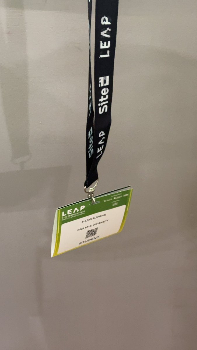 سعيد بزيارة #LEAP، الحدث التقني الأبرز! 🚀
 تجربة ملهمة لاستكشاف أحدث الابتكارات والتواصل مع رواد التقنية
 المستقبل يبدأ من هنا! #LEAP2025 #التكنولوجيا #الابتكار
