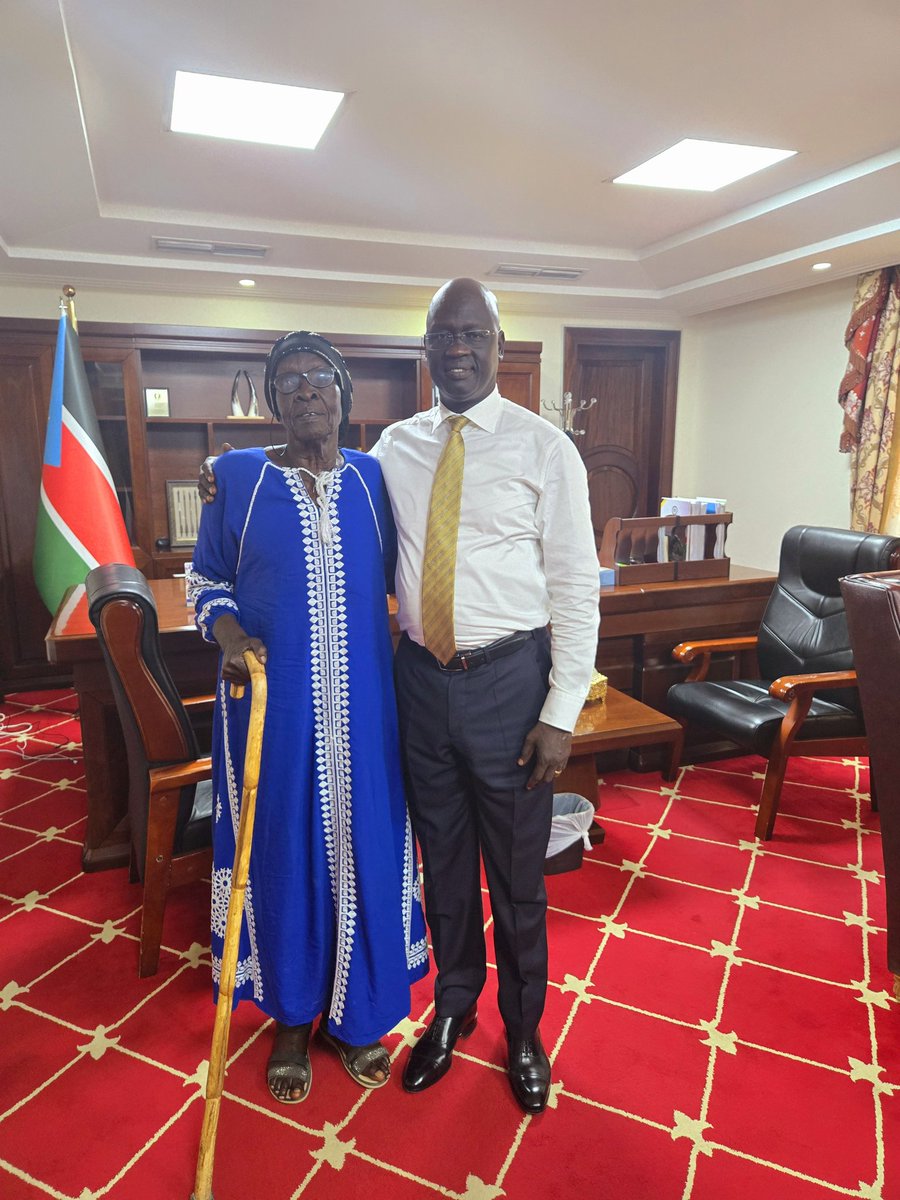 I was honoured to receive a very special guest , Mama Victoria Adhordit Arop, known as Mother Red Army . Mama Victoria is one of the first  female freedom fighters whose contribution into the struggle of the people shall be remembered forever.