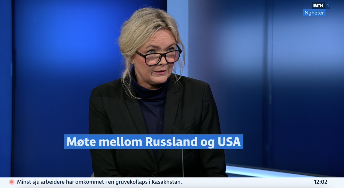 - Mer alvorlig enn på lenge, sa NUPI-direktør Kari M. Osland om Europas sikkerhetssituasjon på NRK i dag.  
📺 Se (fra 12.00): ow.ly/7rq350V1X46 
💻 Les intervju med Osland etter MSC: ow.ly/UmvV50V1X2K 
📺 Se Osland på Nyhetskompaniet: ow.ly/jRfp50V1Xin