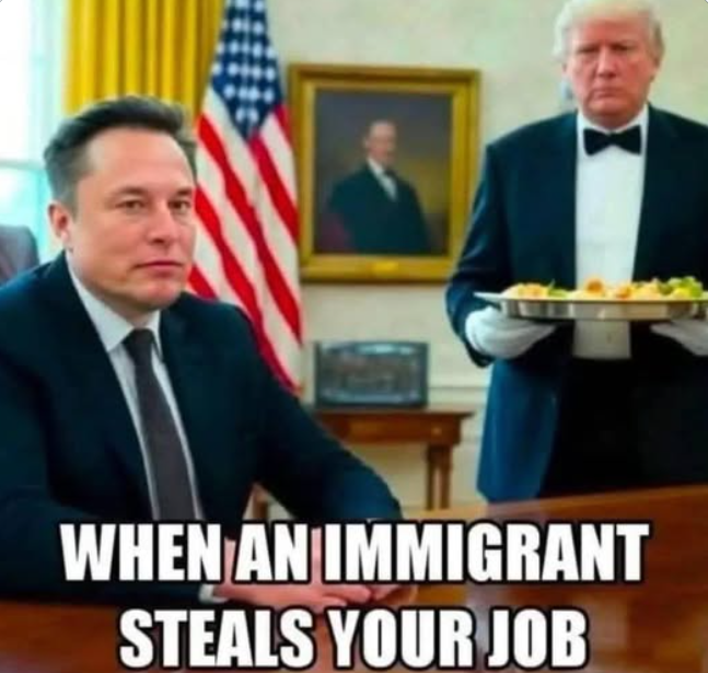 You know what? I AM going to continue posting on Xitter. I'm going to post reminders that we've got a shit-for-brains billionaire performing a hostile takeover of the United States Government: