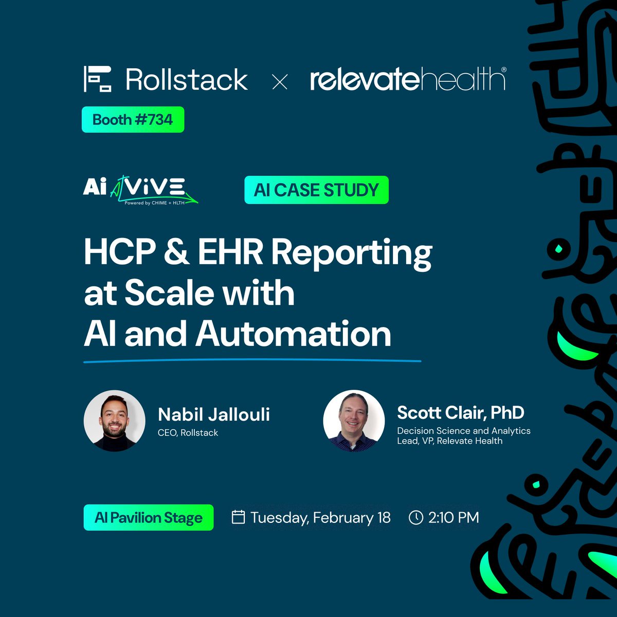 Rollstack (@rollstack) on Twitter photo Todayโs the day at ViVE! #vivevent
๐ค Join us at ๐ฎ:๐ญ๐ฌ ๐ฃ๐ ๐ถ๐ป ๐๐ต๐ฒ ๐๐ ๐ฃ๐ฎ๐๐ถ๐น๐ถ๐ผ๐ป ๐ง๐ต๐ฒ๐ฎ๐๐ฒ๐ฟ ๐ for our session on HCP & EHR reporting with automation and AIโfeaturing Scott Clair, PhD (VP, Decision Science & Analytics) We canโt wait to see you there! Todayโs the day at ViVE! #vivevent
๐ค Join us at ๐ฎ:๐ญ๐ฌ ๐ฃ๐ ๐ถ๐ป ๐๐ต๐ฒ ๐๐ ๐ฃ๐ฎ๐๐ถ๐น๐ถ๐ผ๐ป ๐ง๐ต๐ฒ๐ฎ๐๐ฒ๐ฟ ๐ for our session on HCP & EHR reporting with automation and AIโfeaturing Scott Clair, PhD (VP, Decision Science & Analytics) We canโt wait to see you there!