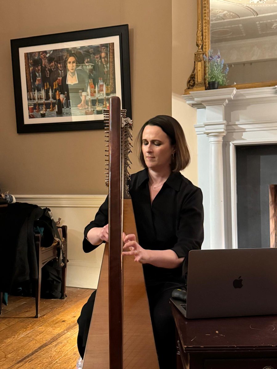 The James Joyce Centre (@jamesjoycecentr) on Twitter photo The James Joyce Centre in association with <a href="/poetryireland/">Poetry Ireland / Éigse Éireann</a> hosted a launch of "Teacht Aniar: Meascra Dánta & Dánta Nua" by acclaimed Irish poet Dairena Ní Chinnéide last night.
Dairena was joined by singer <a href="/SileDenvir/">Síle Denvir</a> for a relaxed conversation weaving music, song and poetry. The James Joyce Centre in association with <a href="/poetryireland/">Poetry Ireland / Éigse Éireann</a> hosted a launch of "Teacht Aniar: Meascra Dánta & Dánta Nua" by acclaimed Irish poet Dairena Ní Chinnéide last night.
Dairena was joined by singer <a href="/SileDenvir/">Síle Denvir</a> for a relaxed conversation weaving music, song and poetry.