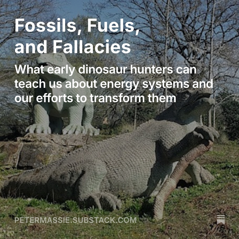 Peter Massie (@petermassie) on Twitter photo Why are predictions on the energy system so divergent?  
Our perspective is shaped by our beliefs. But like a fish in water, it's hard to see what surrounds us. 
To think clearly about the future of energy systems, we need to question our own views:
petermassie.substack.com/p/fossils-fu... Why are predictions on the energy system so divergent?  
Our perspective is shaped by our beliefs. But like a fish in water, it's hard to see what surrounds us. 
To think clearly about the future of energy systems, we need to question our own views:
petermassie.substack.com/p/fossils-fu...