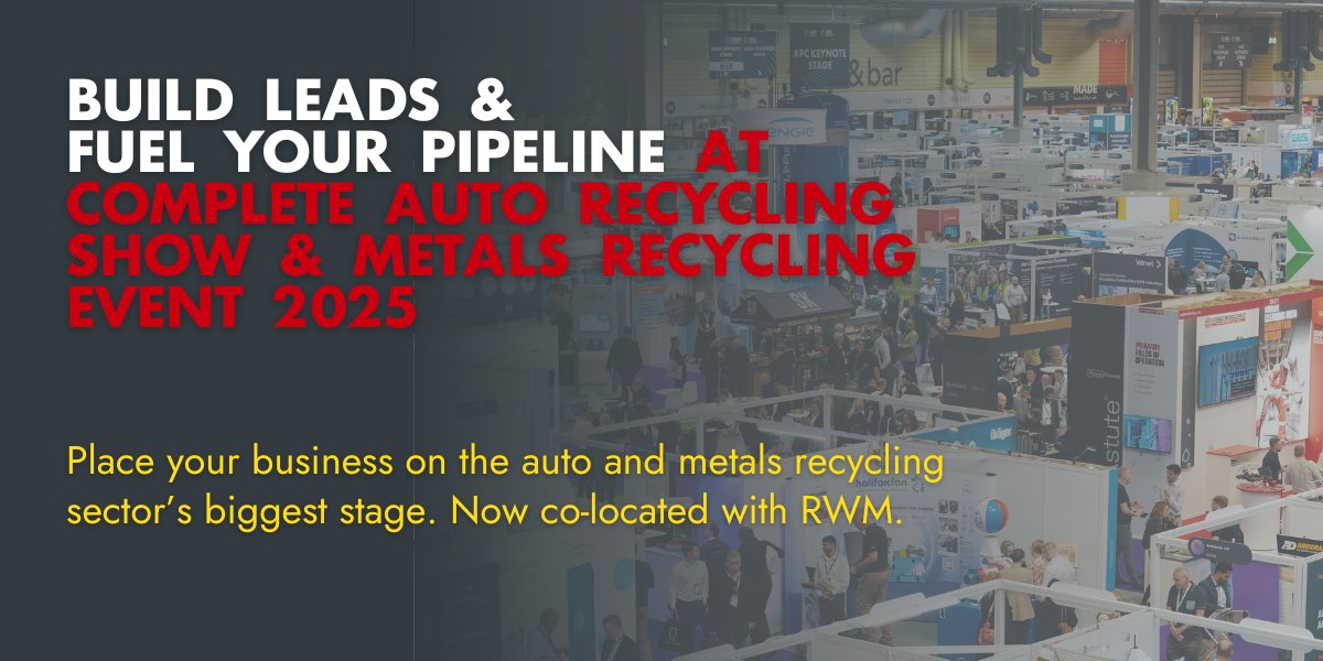 CARS & MRE 2025 | 17-18 September (@cars_mre) on Twitter photo It's simple. CARS & MRE is THE event for auto & metals recycling professionals. Be part of the hundreds of conversations, meetings and talks that happen over the course of two days this September 17-18 at The NEC, Birmingham. <a href="/RWM_Exhibition/">RWM Expo 2025</a>
hubs.la/Q03766fV0 It's simple. CARS & MRE is THE event for auto & metals recycling professionals. Be part of the hundreds of conversations, meetings and talks that happen over the course of two days this September 17-18 at The NEC, Birmingham. <a href="/RWM_Exhibition/">RWM Expo 2025</a>
hubs.la/Q03766fV0