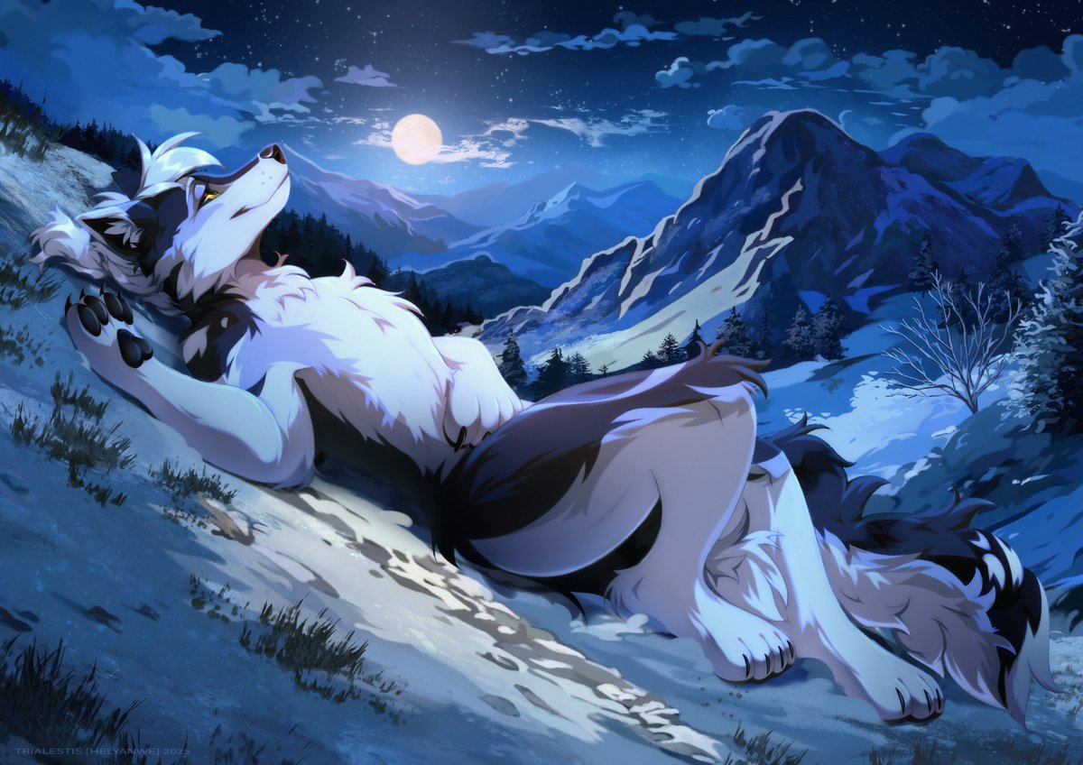 - A quiet night in the snowy mountains~

For <a href="/H4r153N/">harisen</a> 💙