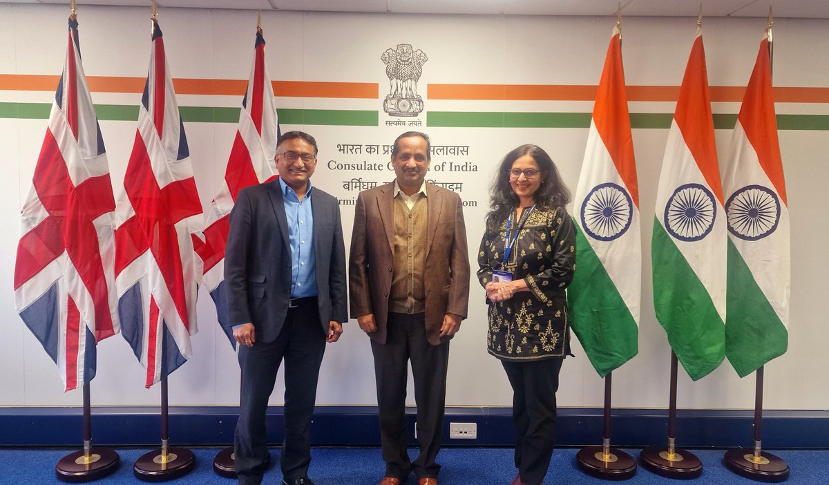India in Birmingham (@cgi_bghm) on Twitter photo CG <a href="/venkatifs/">Venkatachalam M</a> met Prof Samir Dani <a href="/KeeleBSchool/">Keele Business School, Keele University.</a> & his team to discuss preparations for the European Marathi Sammelan @Leicester city in July.With500-600 delegates,the3-day event will showcase Marathi culture & highlight investment & tourism oppor for 🇬🇧 businesses in Maharashtra CG <a href="/venkatifs/">Venkatachalam M</a> met Prof Samir Dani <a href="/KeeleBSchool/">Keele Business School, Keele University.</a> & his team to discuss preparations for the European Marathi Sammelan @Leicester city in July.With500-600 delegates,the3-day event will showcase Marathi culture & highlight investment & tourism oppor for 🇬🇧 businesses in Maharashtra