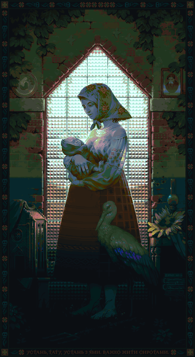 Ukrainian gothic 
#pixelart
