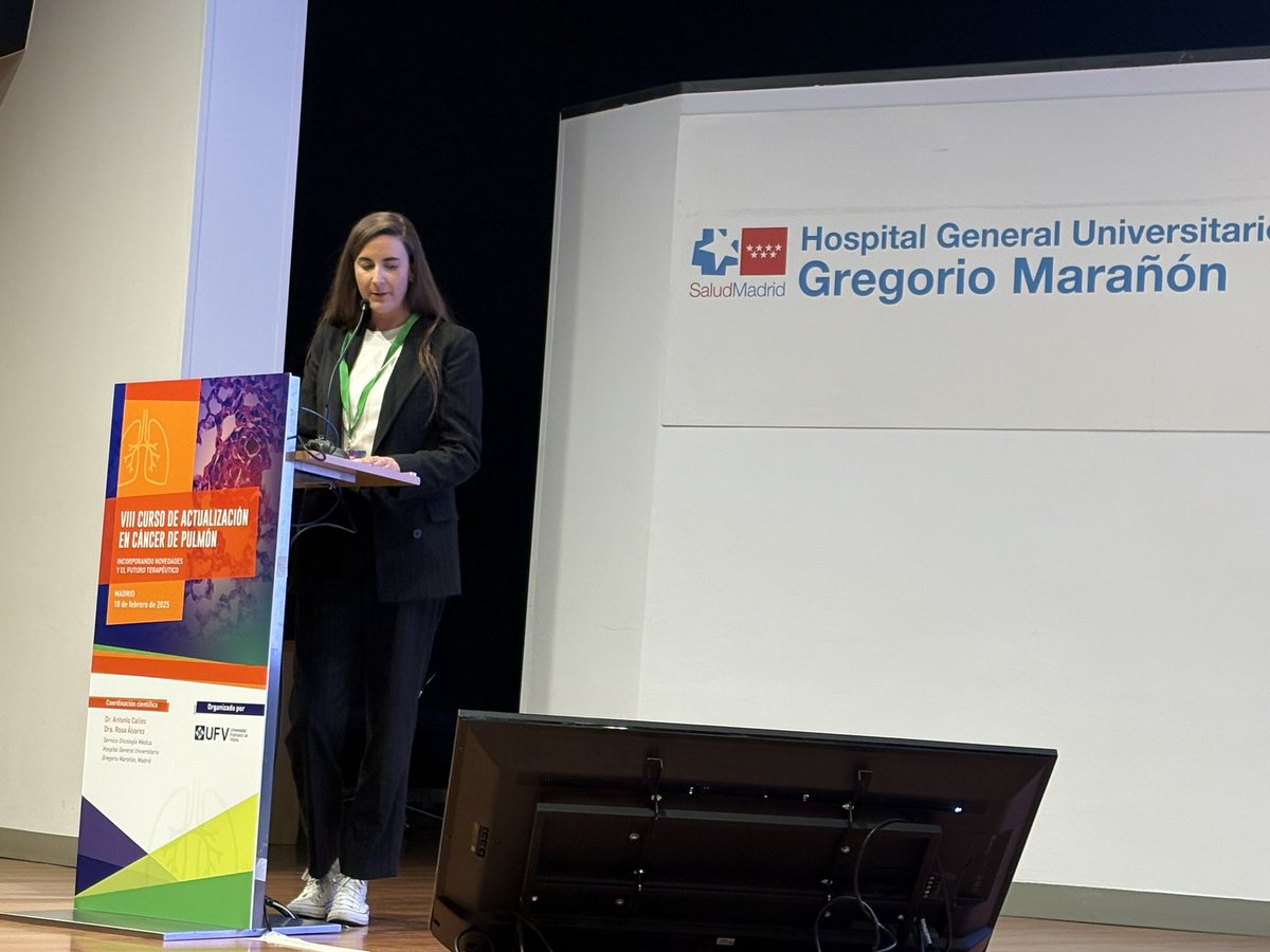 Santiago Viteri (@drviteri) on Twitter photo La Dra. Marta <a href="/ArreguiValles/">Marta Arregui Valles</a> repasa la terapia dirigida en cáncer de pulmón localizado. #jornadapulmon La Dra. Marta <a href="/ArreguiValles/">Marta Arregui Valles</a> repasa la terapia dirigida en cáncer de pulmón localizado. #jornadapulmon