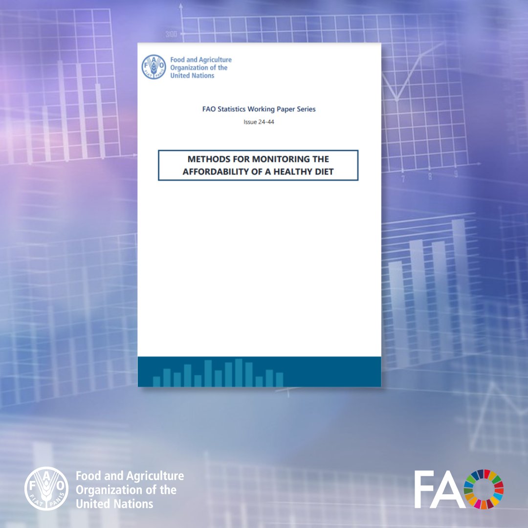 .<a href="/FAOStatistics/">FAO Statistics</a> Working Paper ❗️

Methods for monitoring the affordability of a healthy diet 🍽️

📘doi.org/10.4060/cd3703…