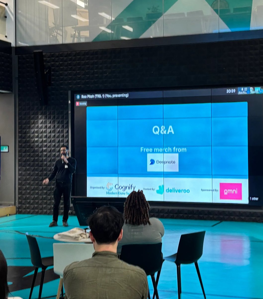 What a fantastic evening at the London Analytics Engineering Meetup last week! 

We had great conversations, met some incredibly smart people, and saw Deepnote spark curiosity among data professionals.

Big thanks to Harry Gollop for putting this together, and to <a href="/Deliveroo/">Deliveroo</a> for