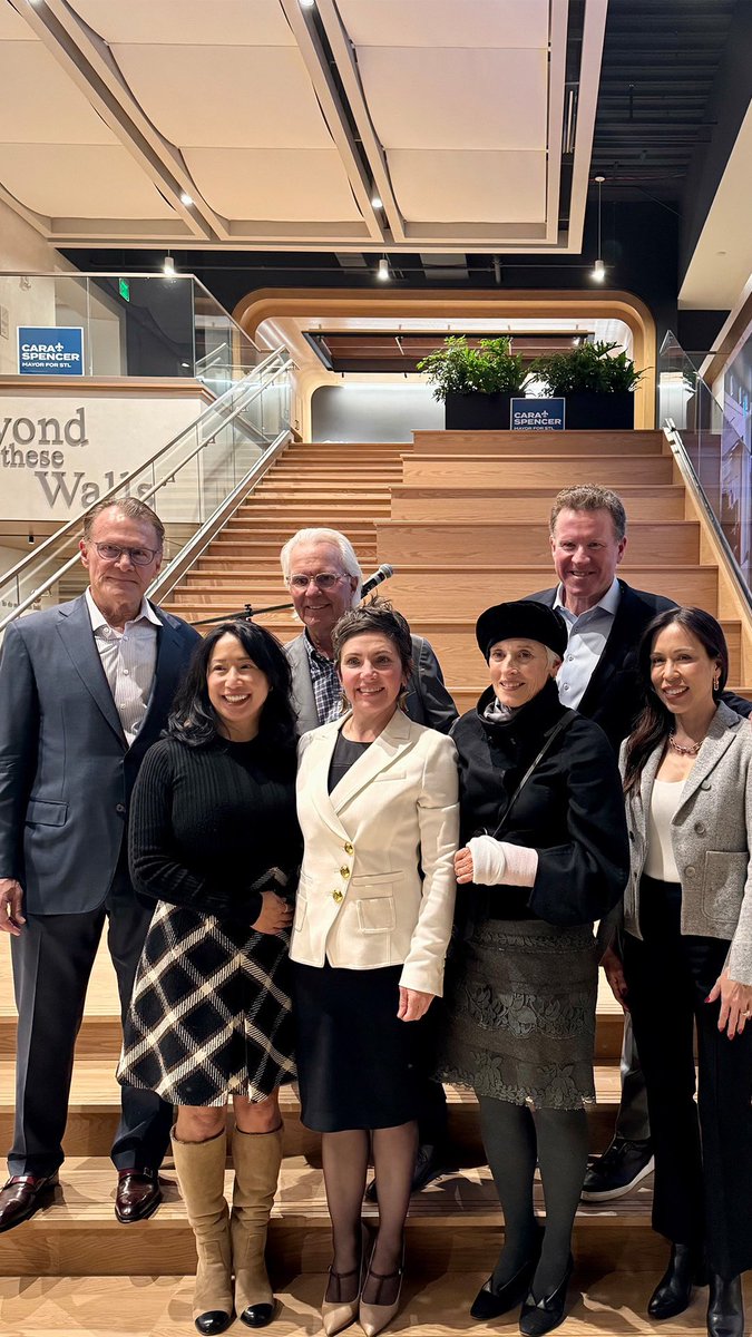 HUGE night for <a href="/CaraSpencerSTL/">Cara Spencer</a>!

200+ community &amp; business leaders came together at Clayco’s Russell Burns Building, raising over $600k for Cara's mayoral campaign.

The momentum is real. St. Louis is ready for a leader who can get things done. Prioritizing safety, basic