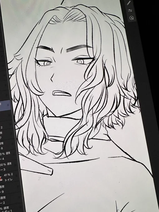ひさびさにナガン姐さん描いてる🔫 