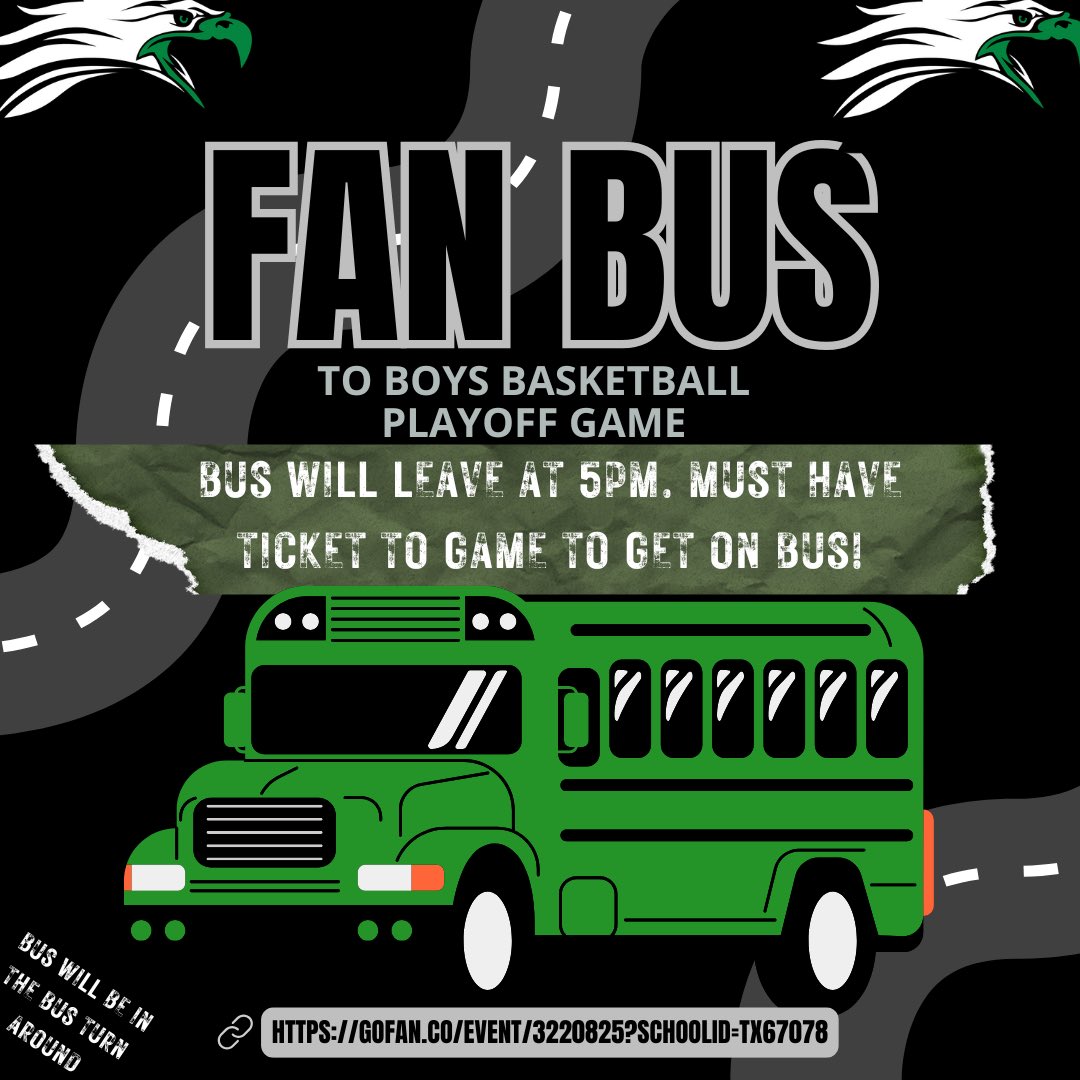 🚨GAME DAY🚨

🎉 Send away party 12-2pm

🚌 Fan bus leaving at 5pm

🎟️ Ticket link:
gofan.co/event/3220825?…