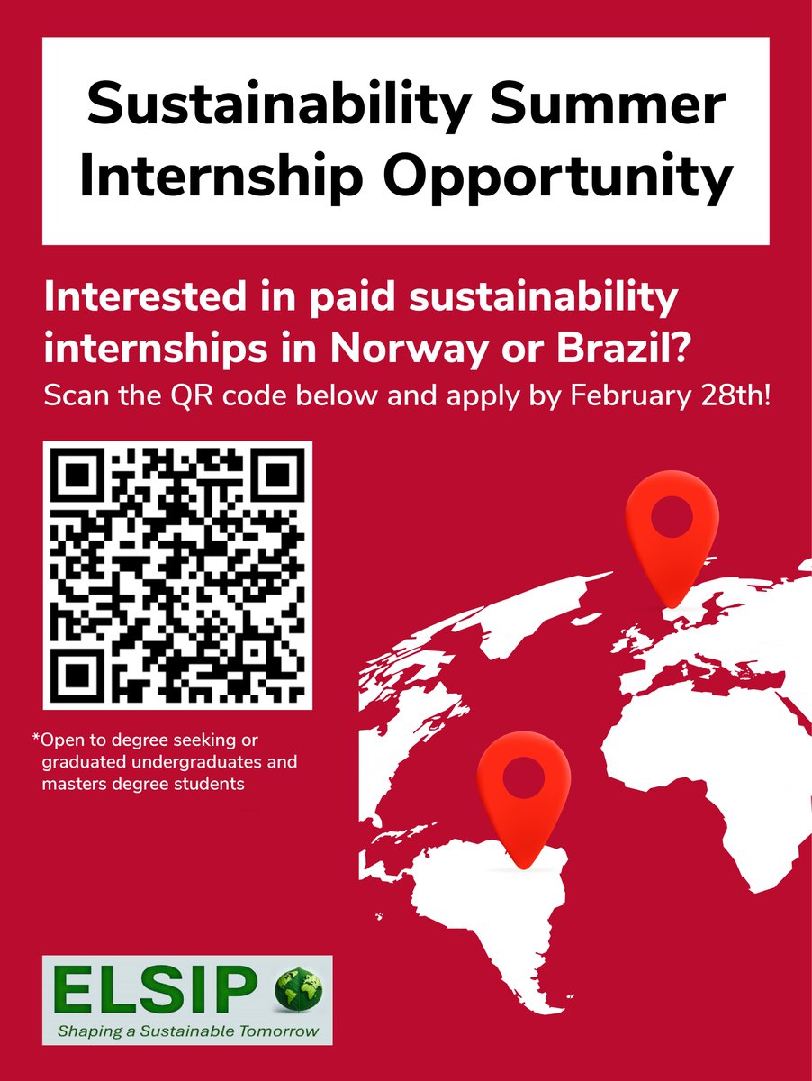 Sustainability at Ohio State (@ohiostsustain) on Twitter photo The Dept. of Molecular Genetics, partnering with <a href="/ASCareersuccess/">ASC Career Success</a>, is offering paid sustainability internships w/ companies in Norway and Brazil! Undergrad (degree seeking or graduated) & graduate students are eligible. Apply: osu.az1.qualtrics.com/jfe/form/SV_cz… The Dept. of Molecular Genetics, partnering with <a href="/ASCareersuccess/">ASC Career Success</a>, is offering paid sustainability internships w/ companies in Norway and Brazil! Undergrad (degree seeking or graduated) & graduate students are eligible. Apply: osu.az1.qualtrics.com/jfe/form/SV_cz…