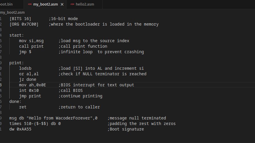 WacoderF8715's tweet image. Initializing the system one byte at a time......😆😄👍👍