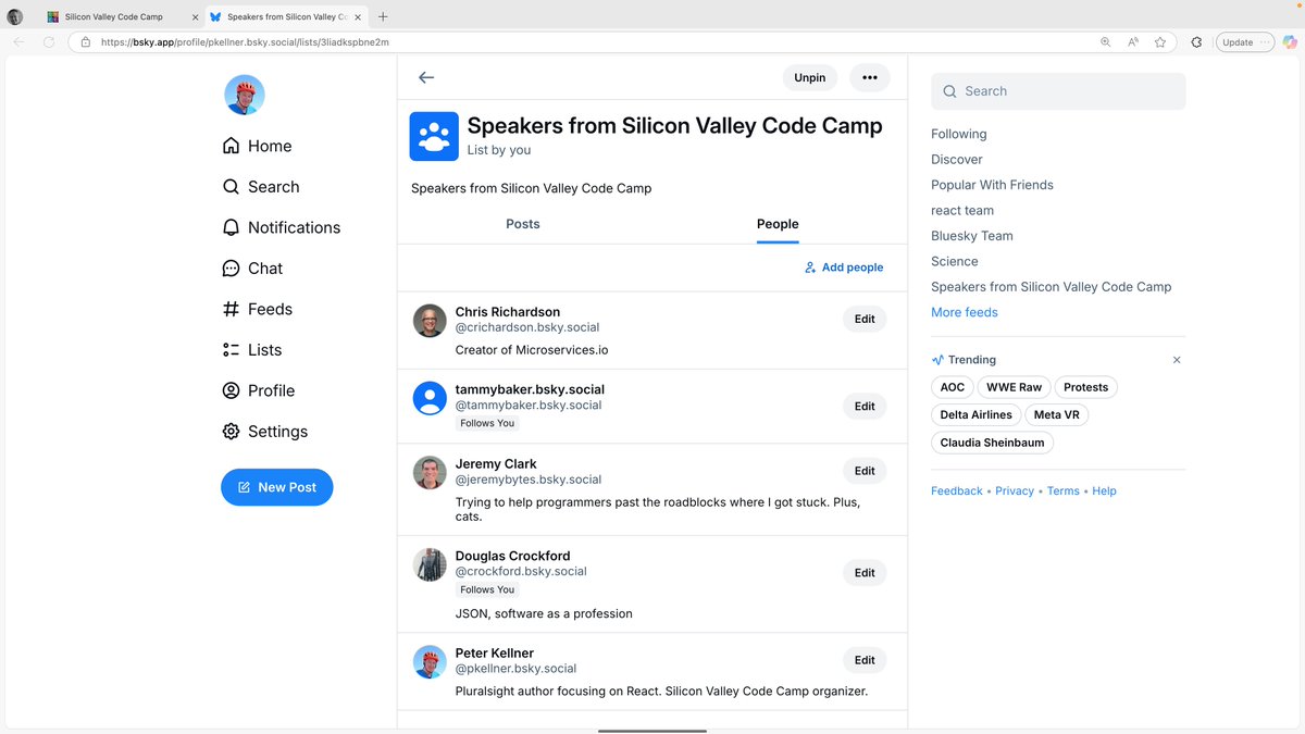 sv_code_camp's tweet image. If you've ever been to a Silicon Valley Code Camp as a speaker or attendee, up your exposure by getting on a Blue-Sky list!!! peterkellner.net/2025/02/17/blu…