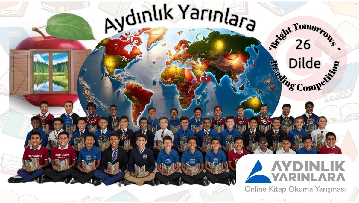 Aydınlık Yarınlara Kitap Okuma Yarışması (@a_yarinlara) on Twitter photo "🚨 Heyecanla duyuruyorum! 📚 'Aydınlık Yarınlara Kitap Okuma Yarışması' için hazırlıklar tüm hızıyla devam ediyor! 
🎉 Gençlerin okuma tutkusunu artırmak, değerlerimizle buluşturmak ve hayal dünyalarını genişletmek için harika bir fırsat! 🌟  
👉 Takipte kalın, kaçırmayın! "🚨 Heyecanla duyuruyorum! 📚 'Aydınlık Yarınlara Kitap Okuma Yarışması' için hazırlıklar tüm hızıyla devam ediyor! 
🎉 Gençlerin okuma tutkusunu artırmak, değerlerimizle buluşturmak ve hayal dünyalarını genişletmek için harika bir fırsat! 🌟  
👉 Takipte kalın, kaçırmayın!