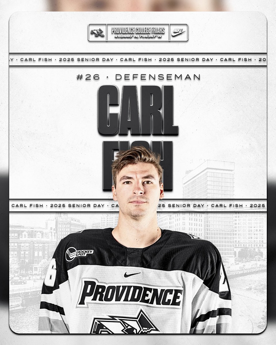 FriarsHockey's tweet image. Kicking off senior week recognitions by giving a shoutout to a few of our graduate transfers who came in and gave us a tremendous presence in the locker room and on the ice.

Thank you, Zach, Carl and Cam!

#GoFriars