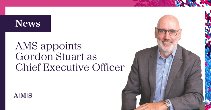 We’re pleased to announce that Gordon Stuart has been appointed as our new Chief Executive Officer, effective immediately. Learn more about Gordon and our vision for the future: weareams.com/news/ams-appoi… #Hiring #Leadership #Recruitment #TalentAcquisition #CEO #Management