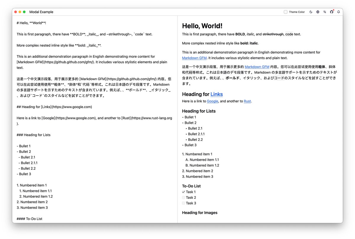 Done with first version of Markdown Text render for GPUI.

Then latter this can add to support to render some simple HTML contents.

github.com/longbridge/gpu…