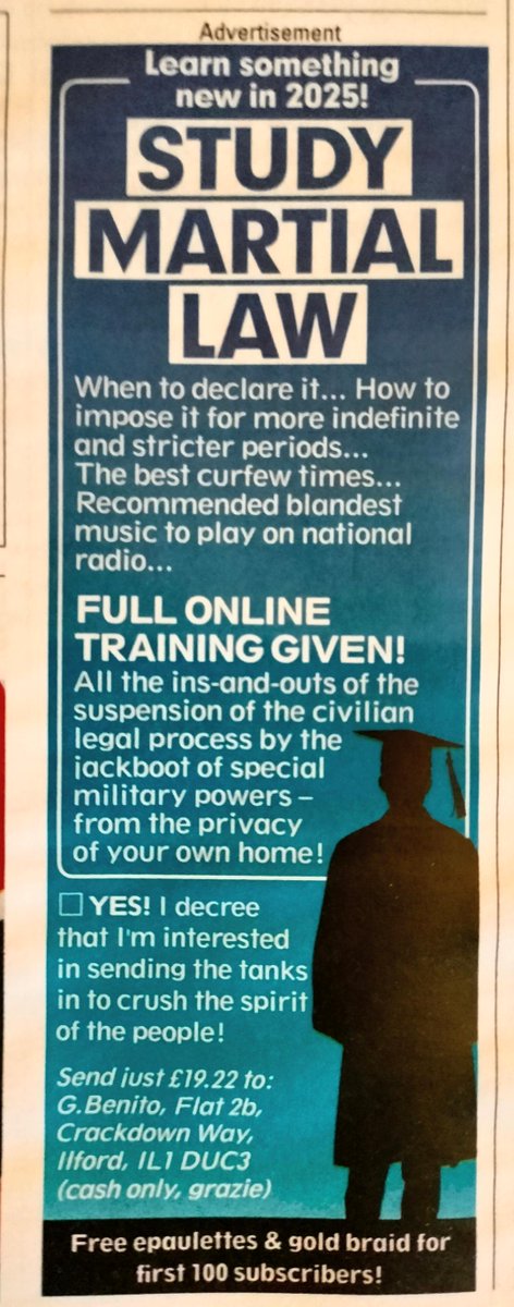 RayFrench15's tweet image. From Private Eye - though it's surely only a matter of time before its on the curriculum.