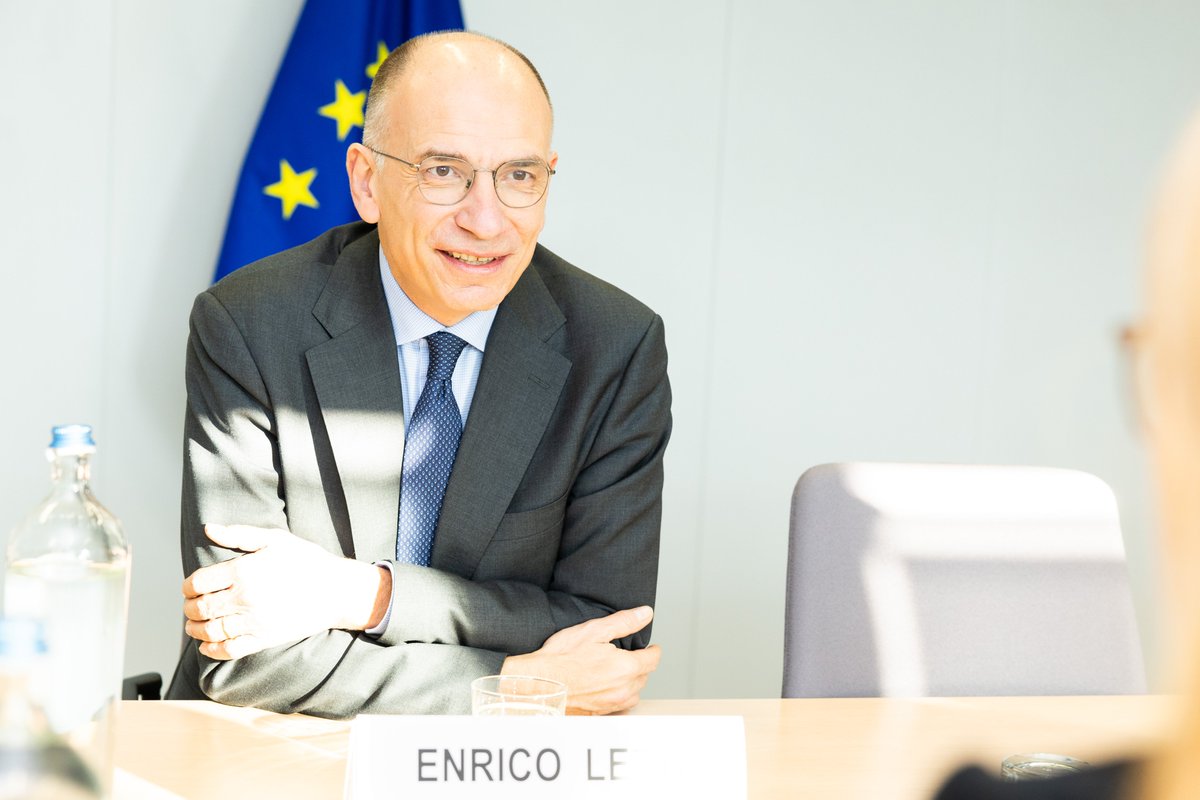 Ekaterina Zaharieva (@ezaharievaeu) on Twitter photo I thanked <a href="/EnricoLetta/">Enrico Letta</a> for putting R&I at the centre of the EU agenda. Closing the innovation gap is the first pillar of the new Competitiveness Compass. I am committed to making the fifth freedom a reality for our innovators. To do so, I will propose a new ERA Act. I thanked <a href="/EnricoLetta/">Enrico Letta</a> for putting R&I at the centre of the EU agenda. Closing the innovation gap is the first pillar of the new Competitiveness Compass. I am committed to making the fifth freedom a reality for our innovators. To do so, I will propose a new ERA Act.