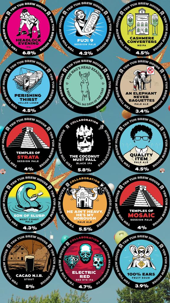 NagsHeadReading's tweet photo. The countdown is on… The Nag’s Head is turning 18 tomorrow! 🎉

We’re marking adulthood the only way we know how - with a proper tap takeover.

🛢️ 14 cracking kegs from Ten Tun Brew House (see pic)
🍺 Special cask beers from other top breweries
🥂 Beers, pals &amp; plenty of cheers https://t.co/PGtHaAl6jy