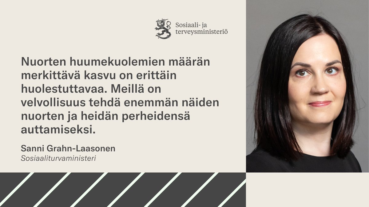 Hallitus käynnistää ohjelman, jonka avulla  pyritään ehkäisemään nuorten huumekuolemia. Hankkeelle on varattu  yhteensä 10,9 miljoonan euron rahoitus vuosille 2025–2027.

Lue tiedote: stm.fi/-/hallitus-kay…

#huumekuolemat #huumeet #nuoret