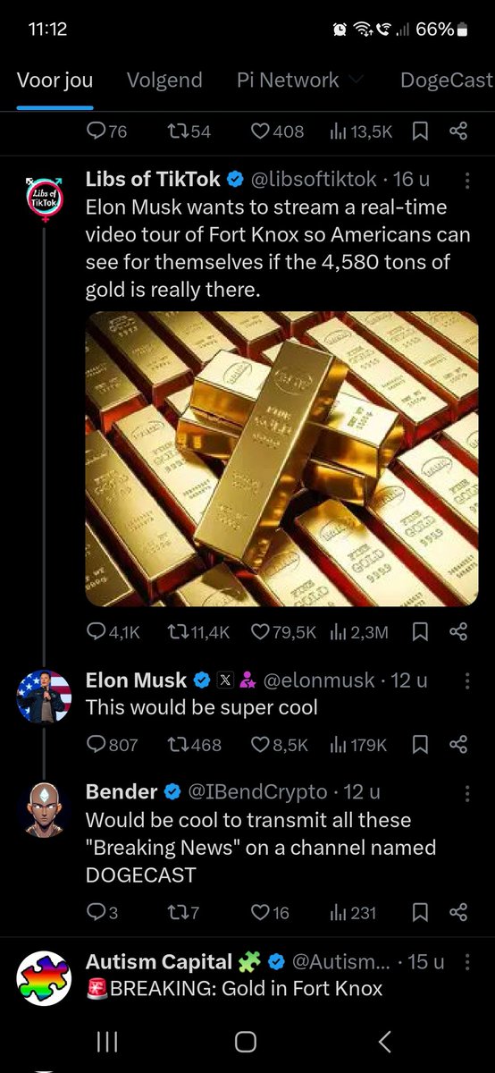 Could be a sick #dogecast episode!
 #DOGE on the Hunt for #GOLD .💭Imagine them stepping in #FortKnox and finding no gold at all.🤯