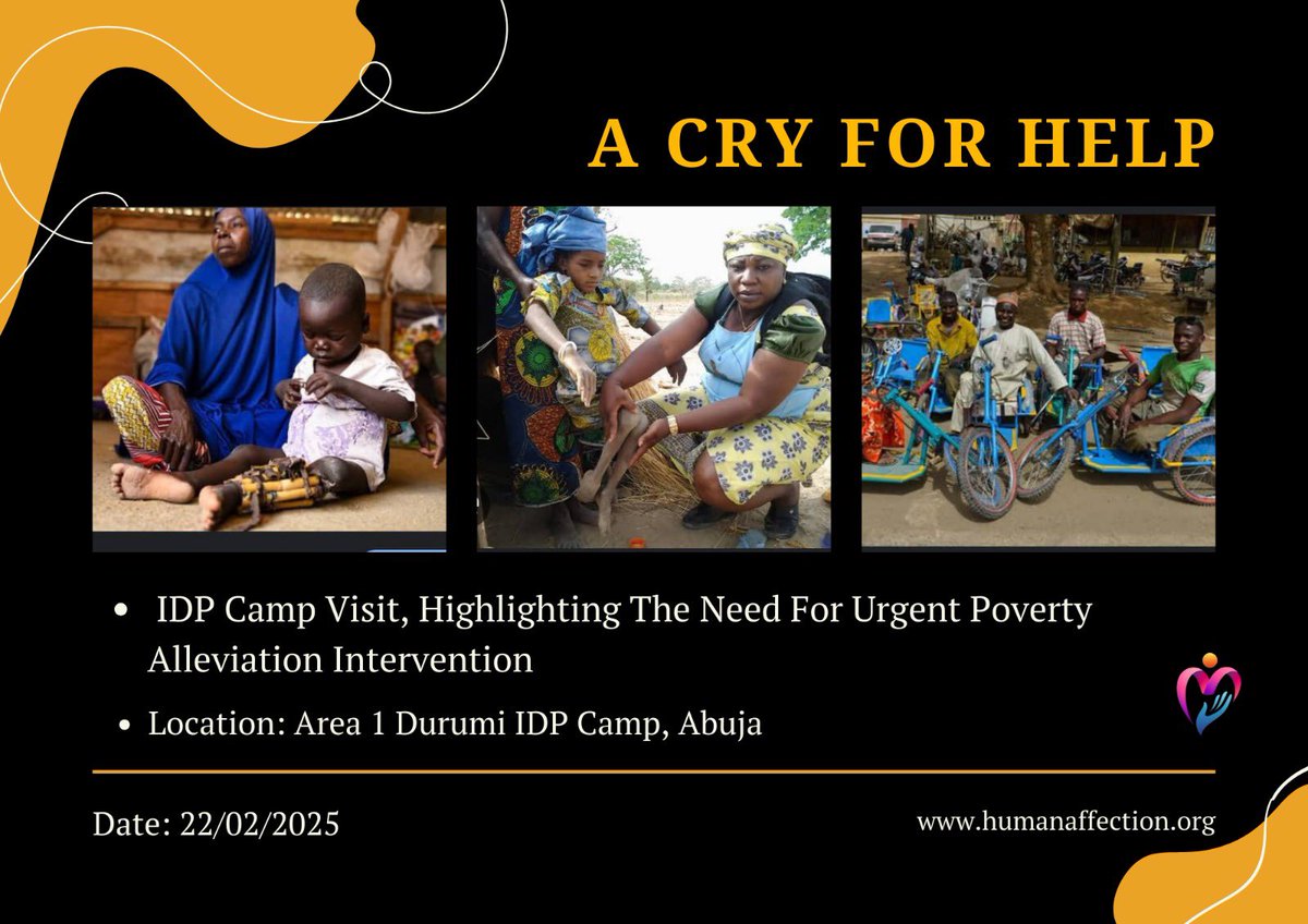 HAI_Network's tweet photo. "Poverty alleviation starts with advocacy! Join us this Saturday at the IDP Camp in Area 1 Durumi and let's make a difference! #PovertyAlleviation #Advocacy #IDPCampVisit #GoogleOrg #AfricanDevelopmentBank #WorldFoodProgramme" https://t.co/pYWnEBfze1