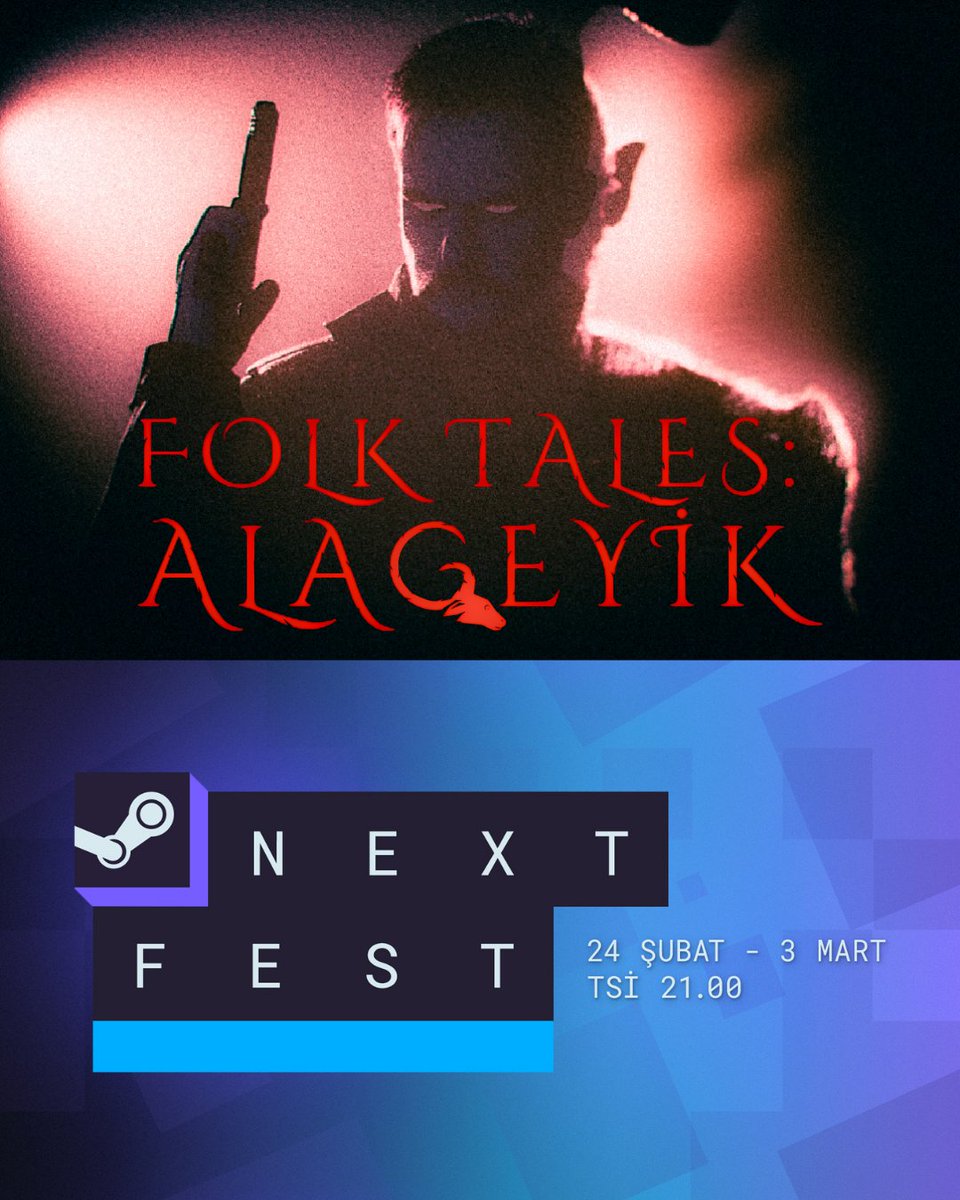 Folk Tales: Ala Geyik will be part of the next Steam Next Fest from Feb 24 – Mar 3! Are you ready for this supernatural survival challenge? Try the demo and don’t forget to wishlist it! #SteamNextFest #Steam #IndieGameDev #UnrealEngine #indiedev