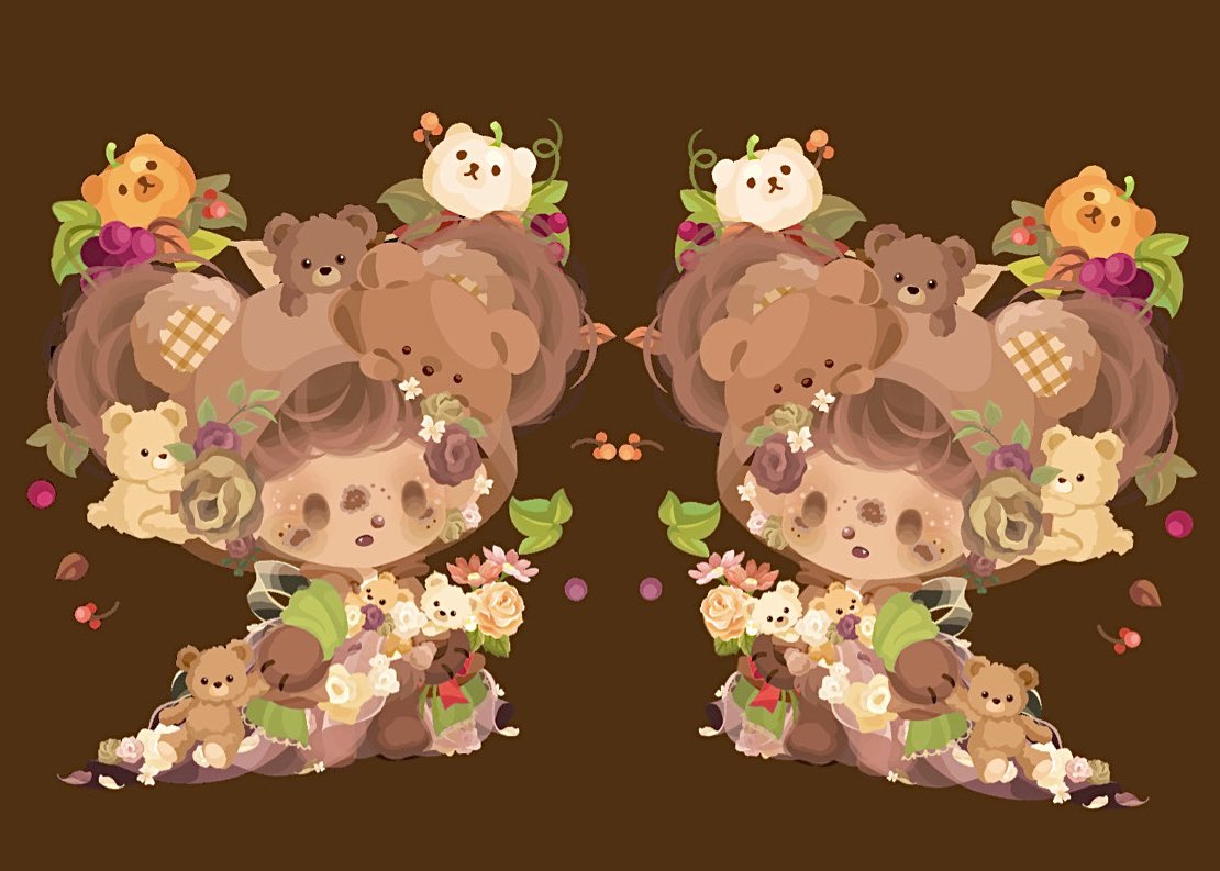 ある日森の中、クマさんに、出会った🐻️🌳